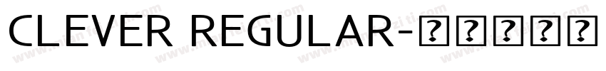 Clever Regular字体转换